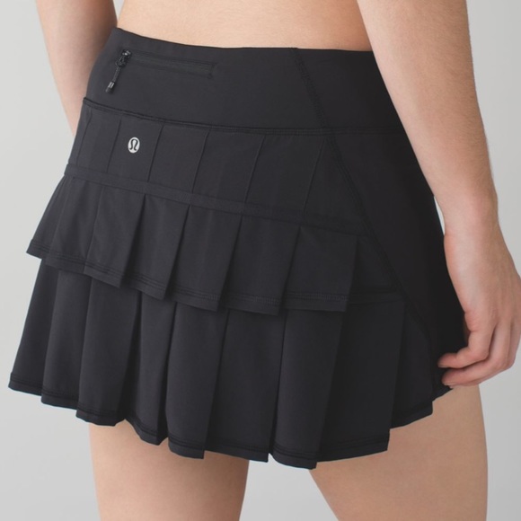 lululemon athletica Dresses & Skirts - Lululemon Run: Pace Setter Skirt*R 10 NWT Black